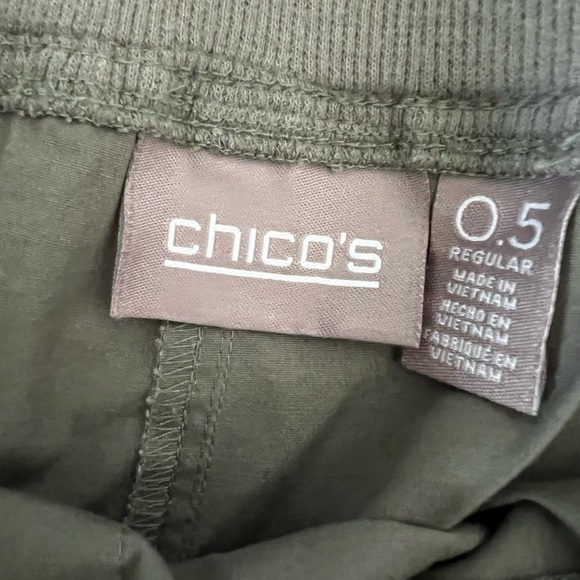 Chico’s Army Green Pull On Utility Pant - NWOT - Small / Chico’s size 0.5 - Picture 5 of 6